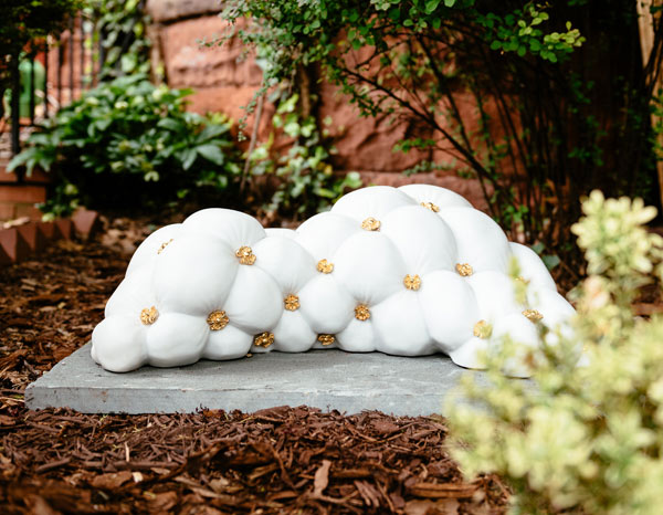 Showing Monaghan's digitally fabricated marble sculpture Agnus Dei