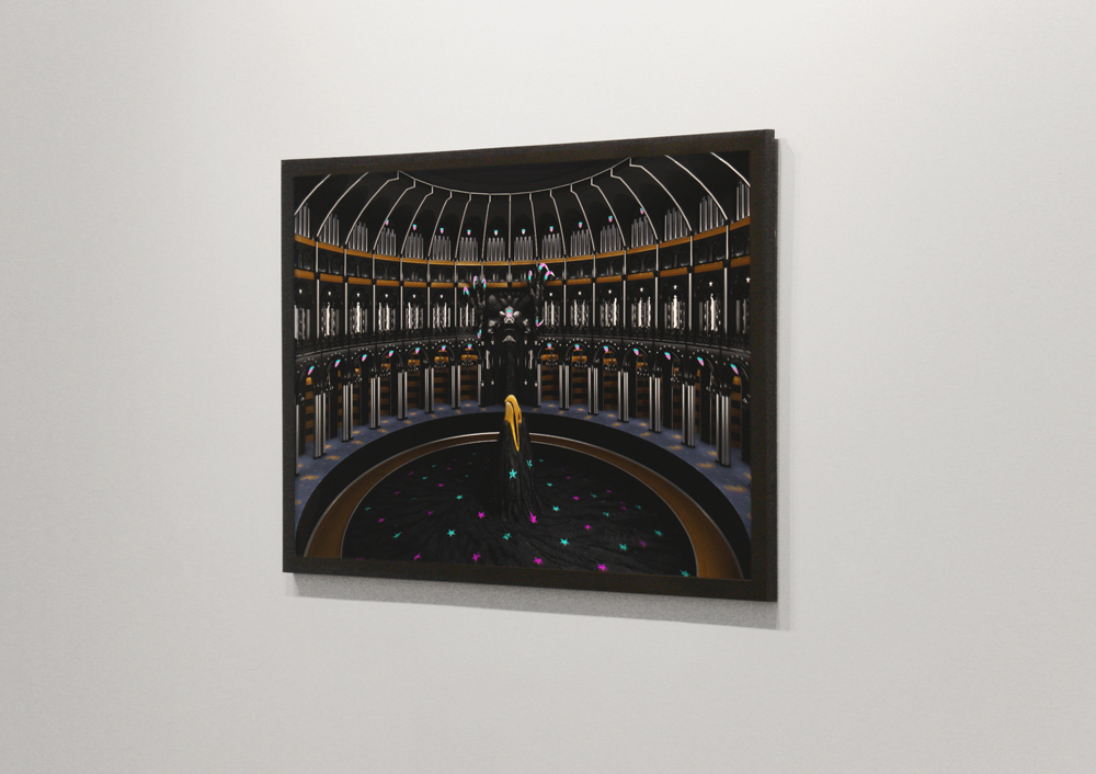 Photo of a print in the exhibition