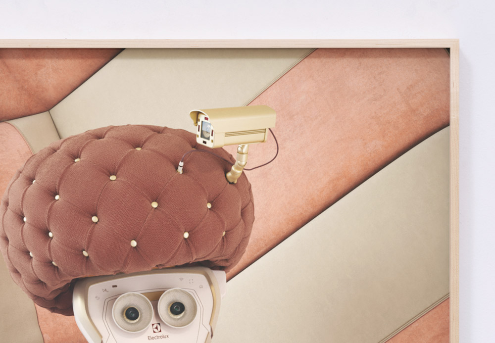 Install of the Soft Power on a white wall