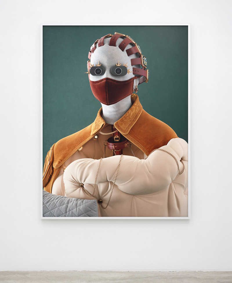 Soft Power fashion art print showing detailed textures