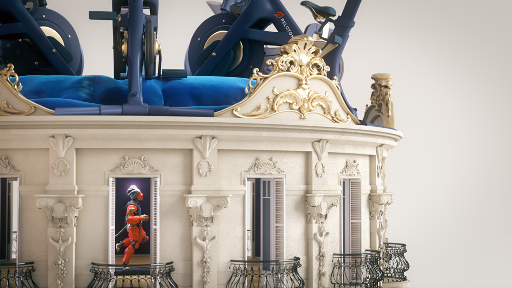 Contemporary Art Video installation showing mythical creature