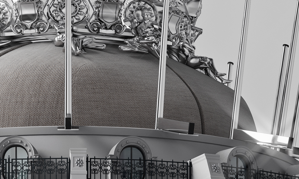 Detail of artwork showing high resolution imagery.