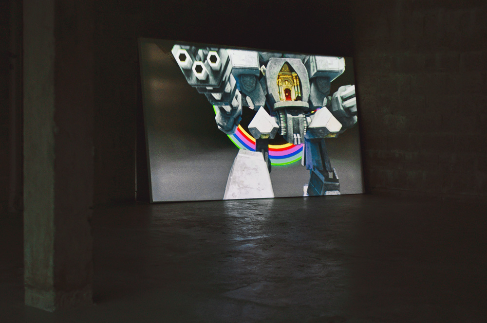 Robot Ninja installation Market Gallery in Glasglow