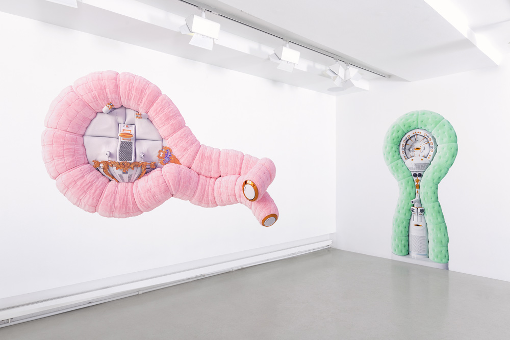 Installation of the series Sentries by artist Jonathan Monaghan