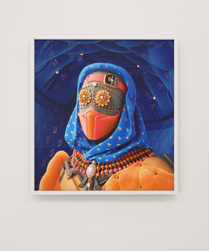 Soft Power print right yellow contemporary art print showing detailed textures